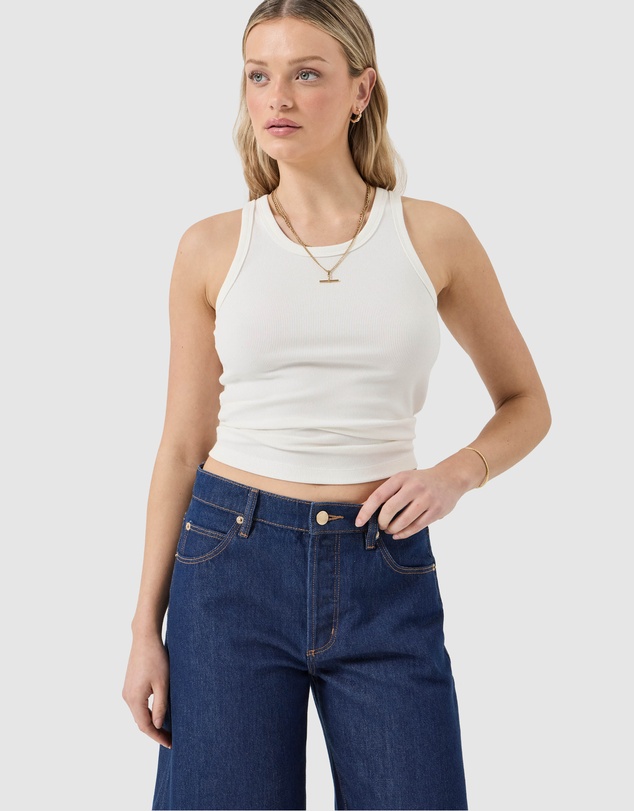 Rolla's - Studio Rib Tank - White