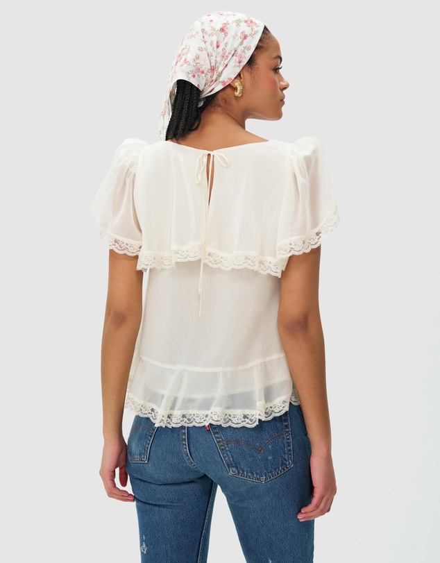 For Love & Lemons - Layla Ruffle Top