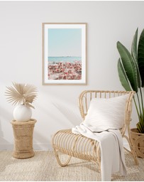 Olive et Oriel - Seaside Antibes Art Print