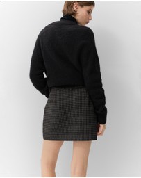 UNISON - Check Tailored Mini Skirt