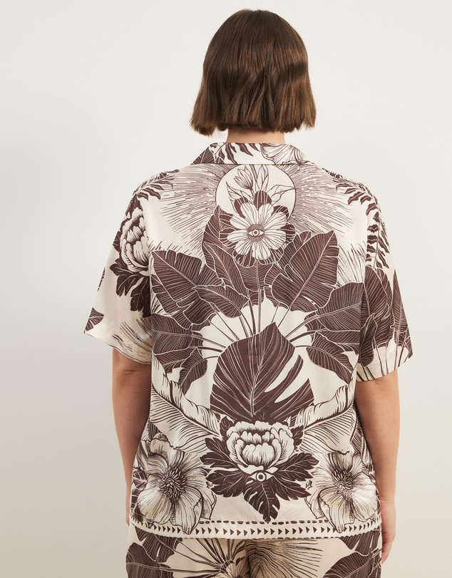Atmos&Here Curvy - Koa Satin Shirt