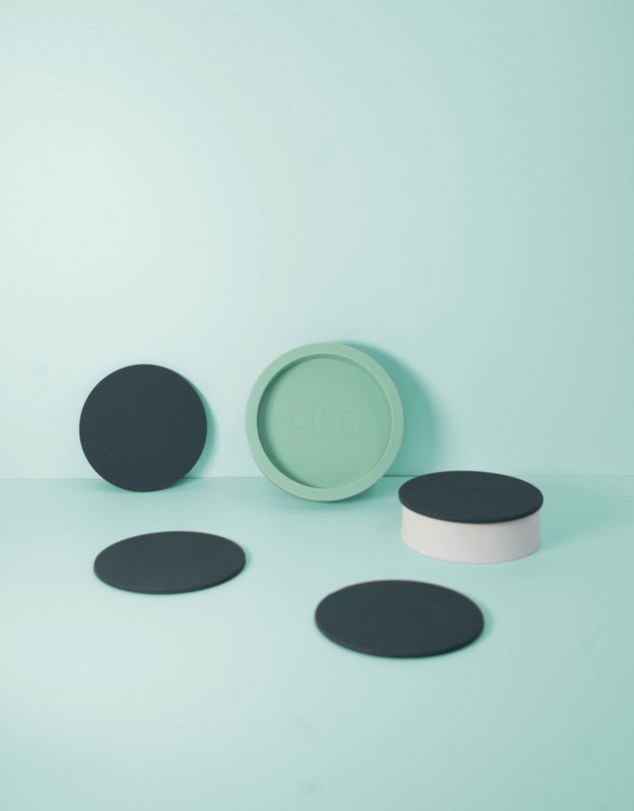 porter green - ciss | unbreakable silicone coasters