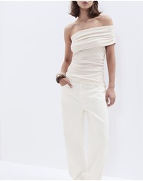UNISON - Textured One Shoulder Top