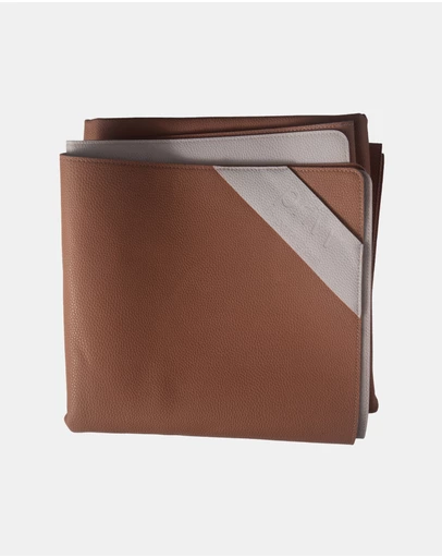 porter green - privv | vegan leather waterproof picnic rug