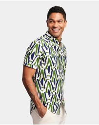 Brooksfield - Abstract Print Casual Shirt
