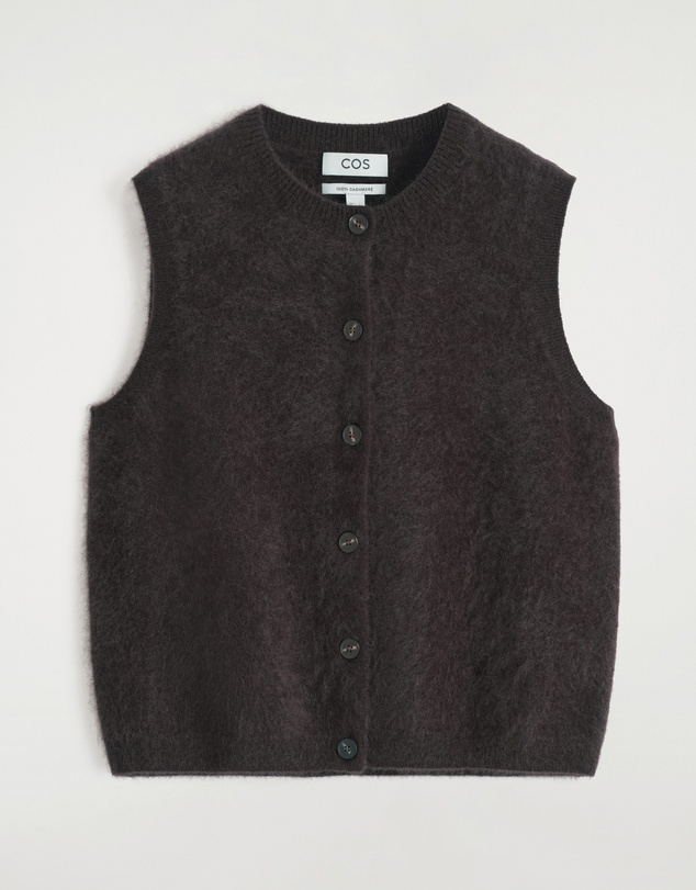 COS - Pure Brushed-Cashmere Waistcoat