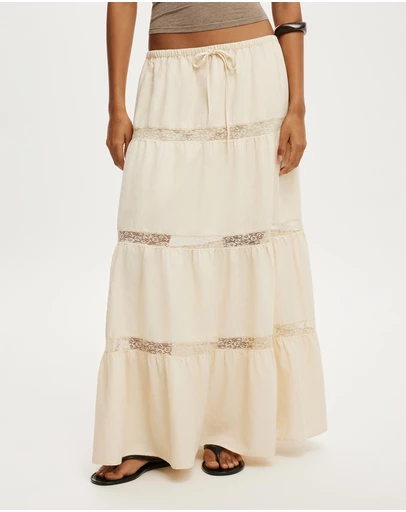 Cotton On - Haven Multi Tiered Maxi Skirt