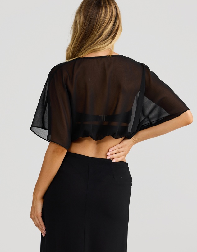 Vacay Swimwear - Vela Top Black