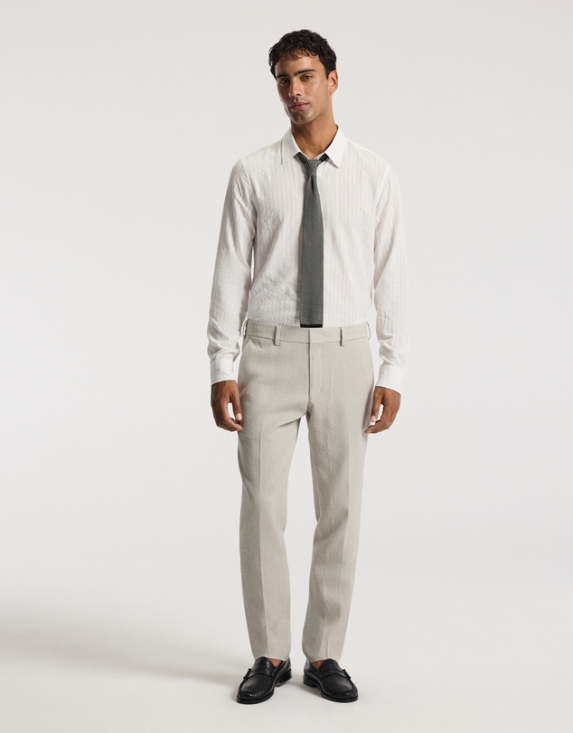 Calibre - Slim Textured Wool Pants Neutral