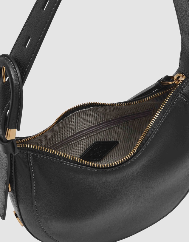 Fossil - Harwell Black Hobo Bag