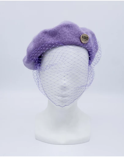 FORD MILLINERY - NIKKI Beret with veil