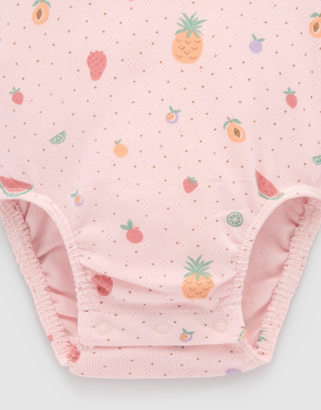 Purebaby - Pointelle Bodysuit -Kids-Babies
