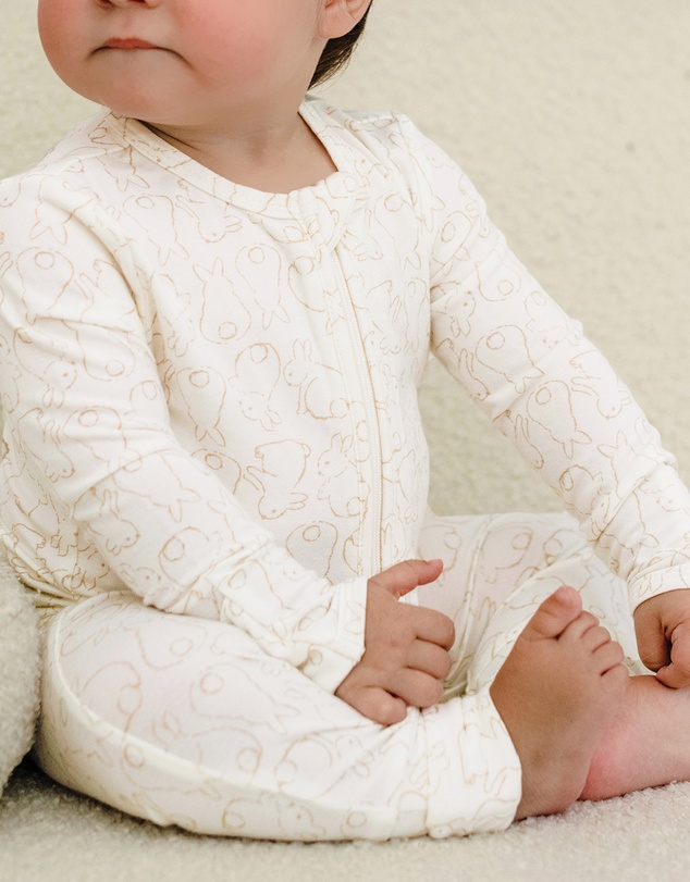Kynd Baby - Day Or Night Onesie in Rabbit
