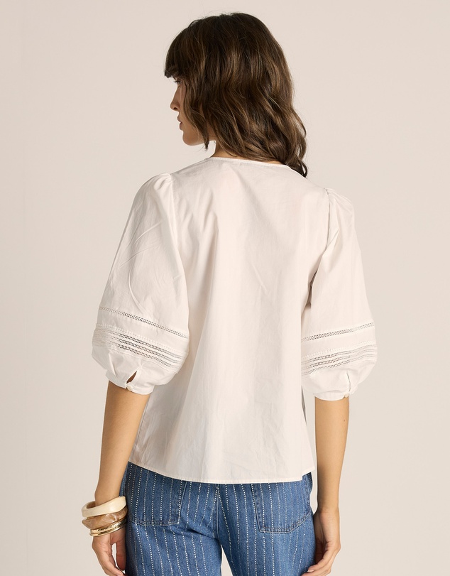 Fate + Becker - Freya Lace Trim Blouse