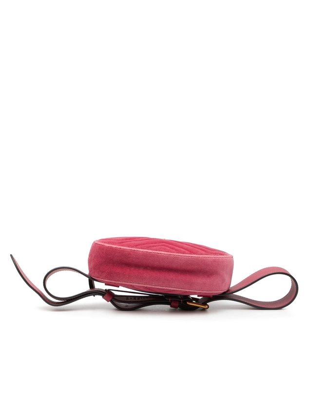Pre-Loved by Azura Reborn - Pre-Loved GG Marmont Matelasse Velvet Belt Bag