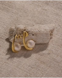 Najo - Mariselle Yellow Gold Pearl Earring
