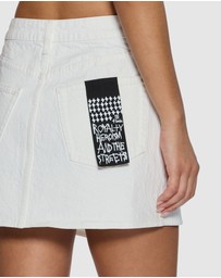 Ksubi - Rap Skirt Curve Ecru