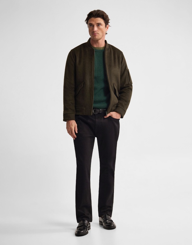 Oxford - Hamish Wool Blend Bomber Jacket
