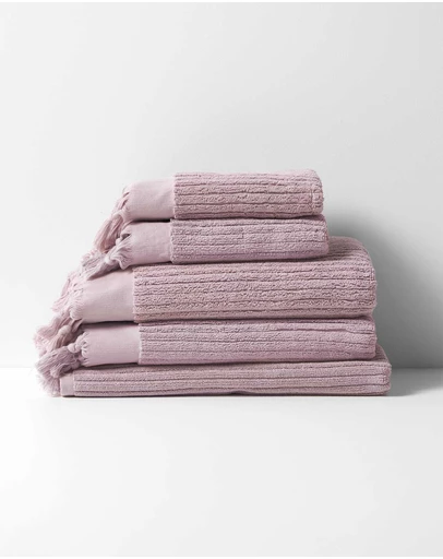 Aura Home - Paros Rib Bath Towel Set