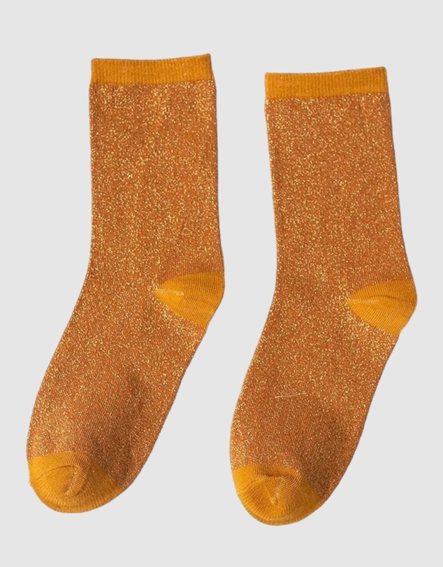 High Heel Jungle - Lurex Trouser Sock - Copper