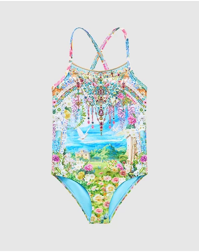 Camilla - Round Neck One Piece - Kids-Teens