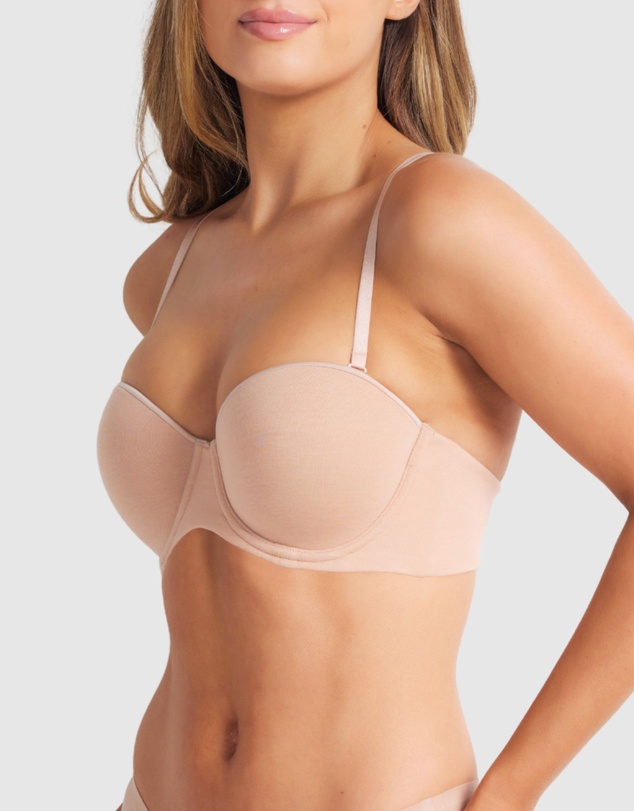 Fine Lines - Cotton Strapless Bra