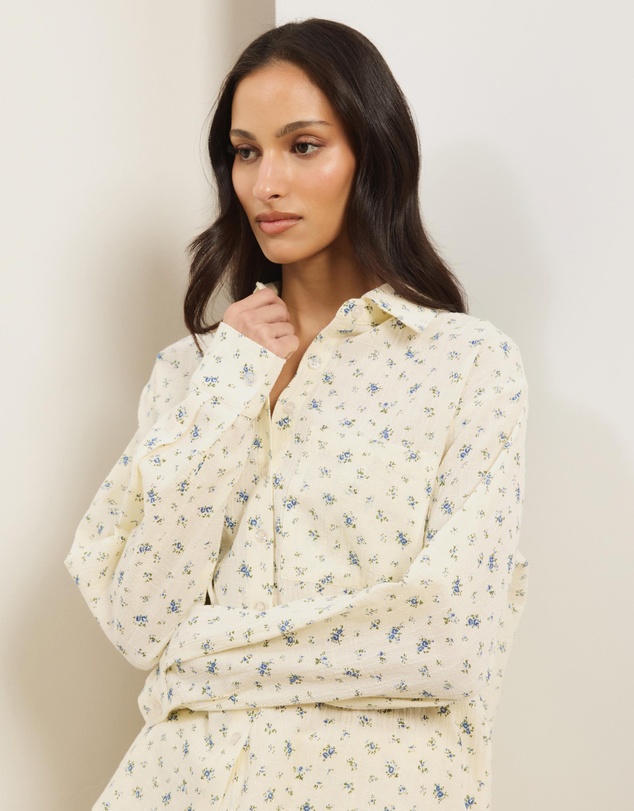 Atmos&Here - Mae Long Sleeve Floral Pyjama Short Set