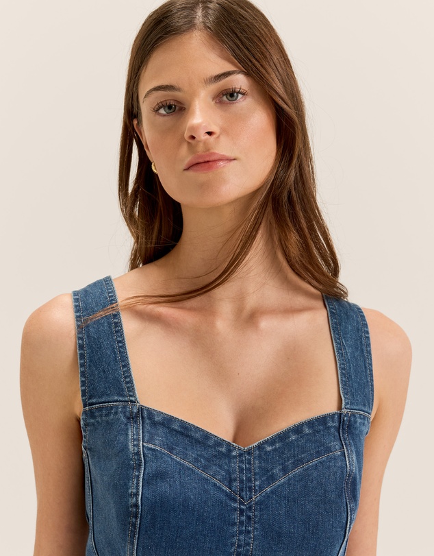 Review - Farrah Denim Midi Dress
