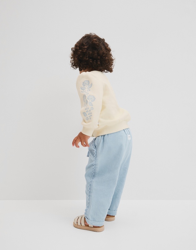 Country Road - Australian Cotton Embroidered Sleeve Sweat