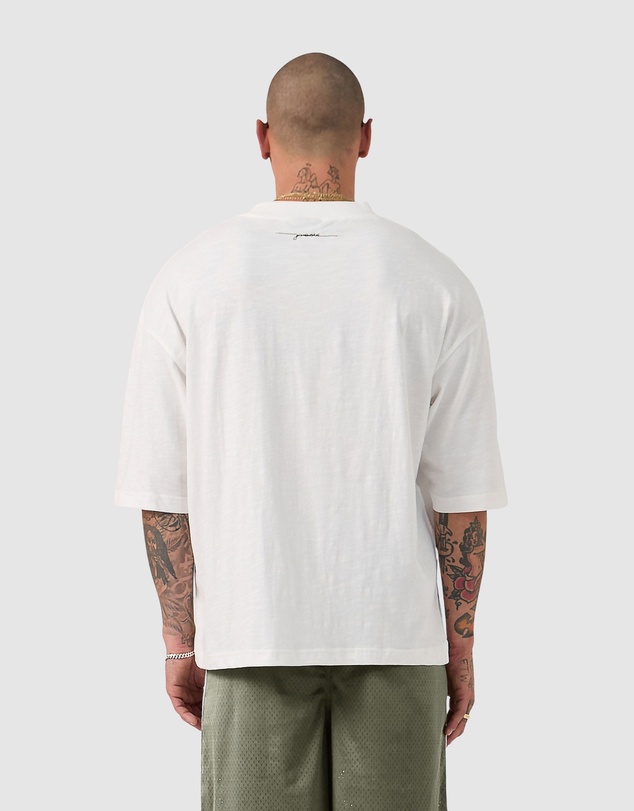 Zanerobe - Cropped Slub Flow Tee Vintage White