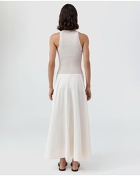 St. Agni - Knit Bodice Asymm Dress
