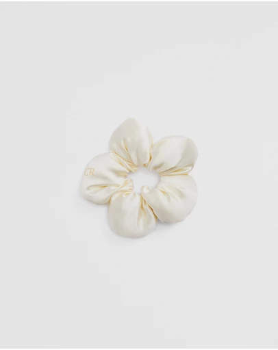 Country Road - Satin Flower Scrunchie