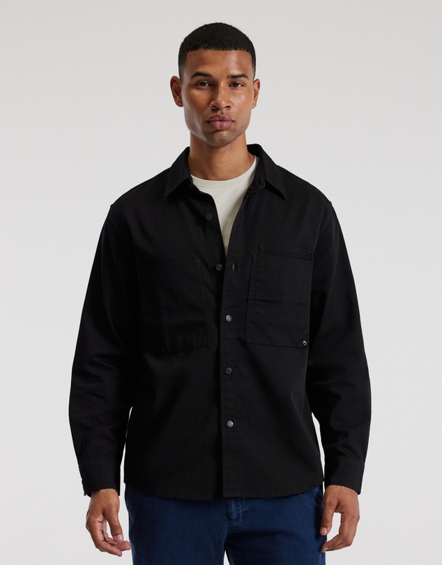 Calibre - Cotton Double Pocket Shirt Black