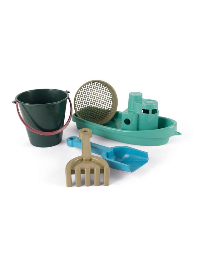 Dantoy - Dantoy - Blue Marine Toys - Boat & Sand Set with Cotton Net