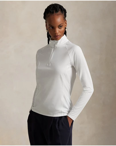 Polo Ralph Lauren - Stretch Jersey Quarter-Zip Top