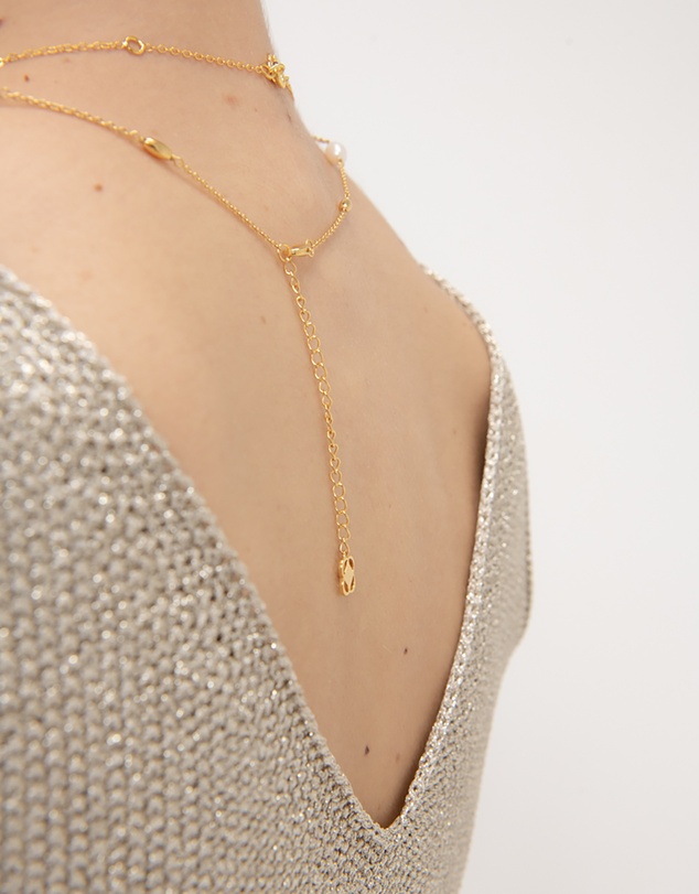 Ottoman Hands - Lyra Pearl Beaded Necklace