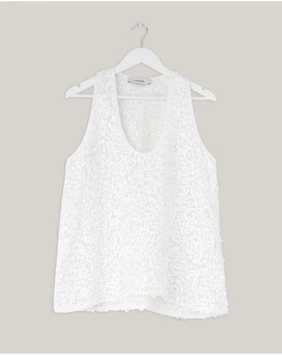 Revibe - Repaired Lover Claudia Sequin Scoop Neck Cami - AU 14