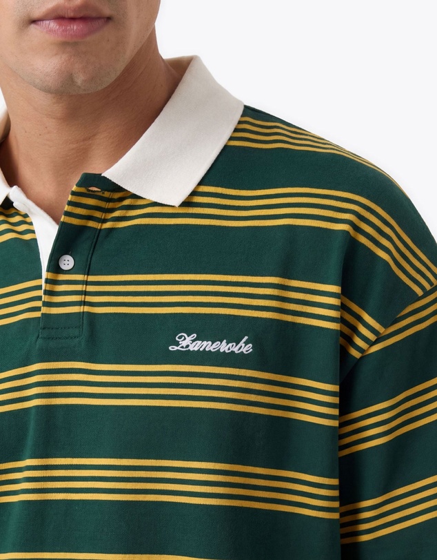 Zanerobe - Box Crop Polo Green/Gold