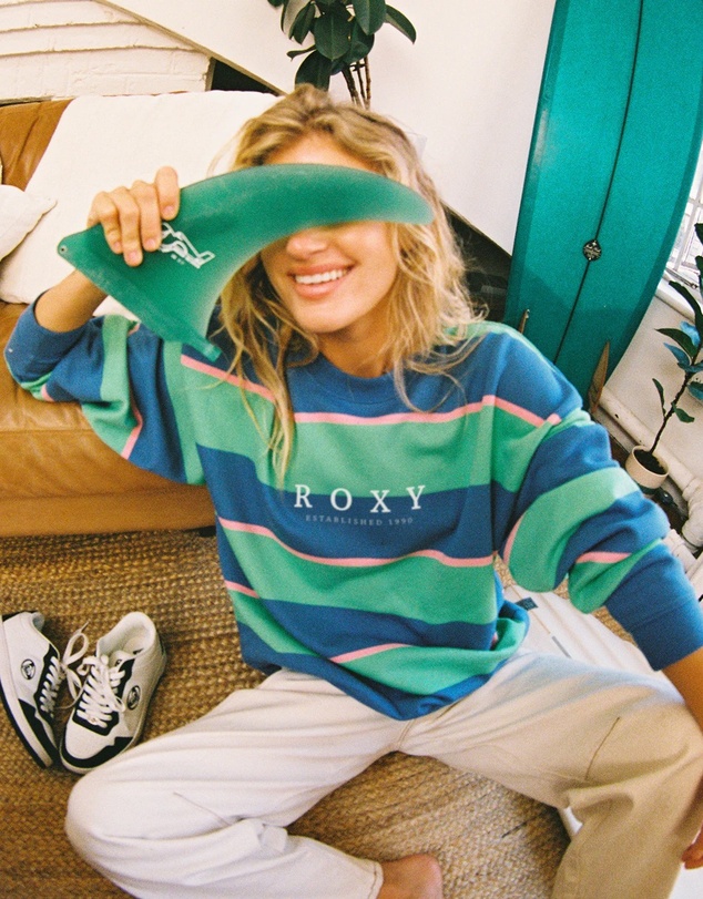 Roxy - Womens Strictly Stripe Crew Neck