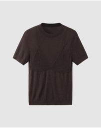 M.N.G - Short-Sleeved Knitted Sweater