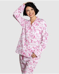 Sant And Abel - Women's Skydog Pink Long PJ Set