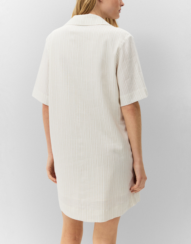 UNISON - Stripe V Neck Shift Dress