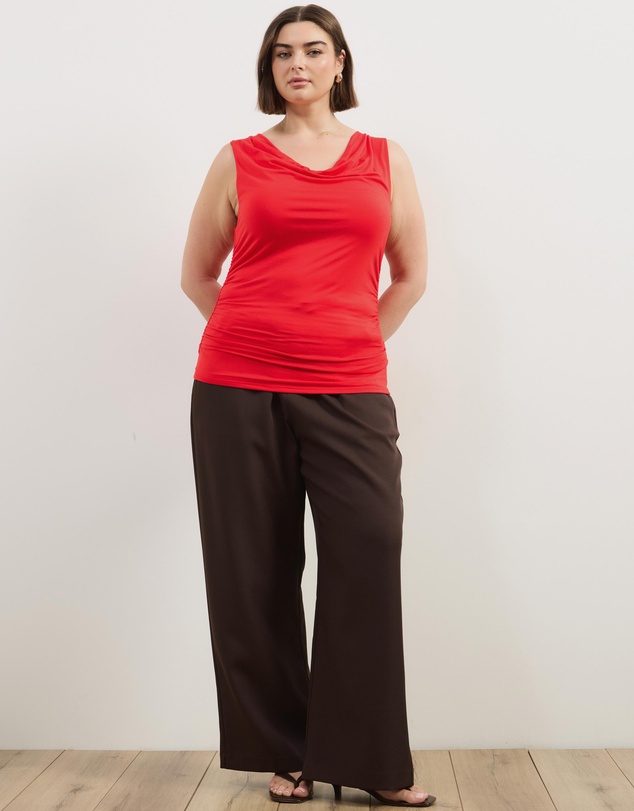 Atmos&Here Curvy - Marlow Tie Waist Tailored Pants