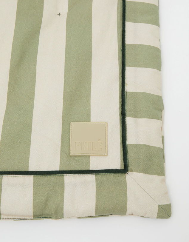 Phile - Striped Play Mat – Green
