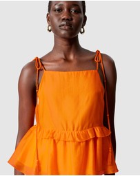 & Other Stories - Peplum-Frill Strap Top
