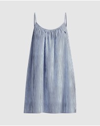 Polo Ralph Lauren - Shirting Stripes Cotton Chemise Slip Nightdress