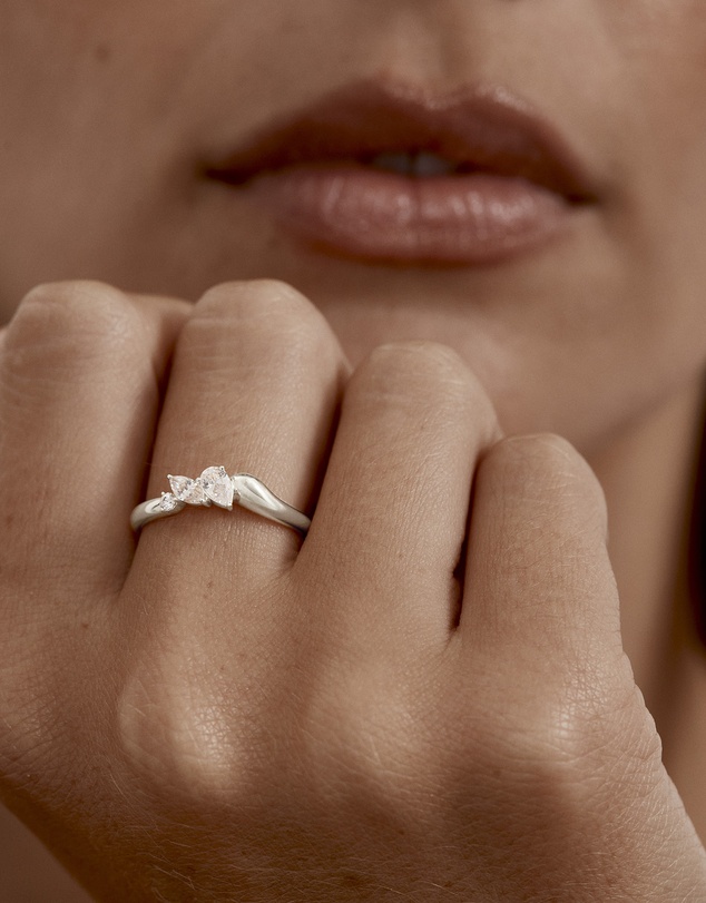By Charlotte - Crystal Wings Ring