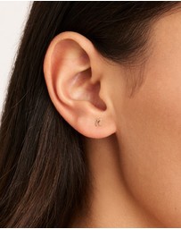 By Charlotte - Sterling Silver Love N Earring