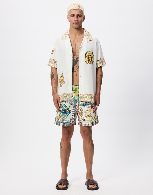 Camilla - Mid Length Boardshort With Elastic Waist