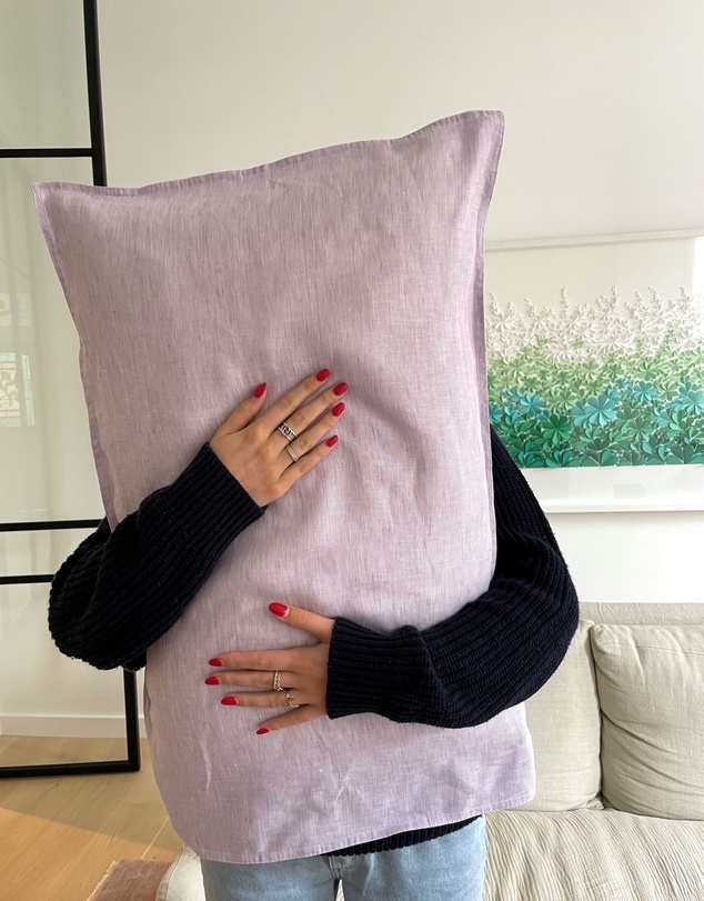 SILK MAGNOLIA - French Linen Pillowcase